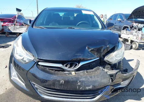 2016 Hyundai Elantra Se from USA, damaged, VIN 5NPDH4AE9GH687259